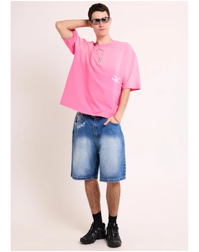 Black Noise White Rain - Homme Crop T-Shirt