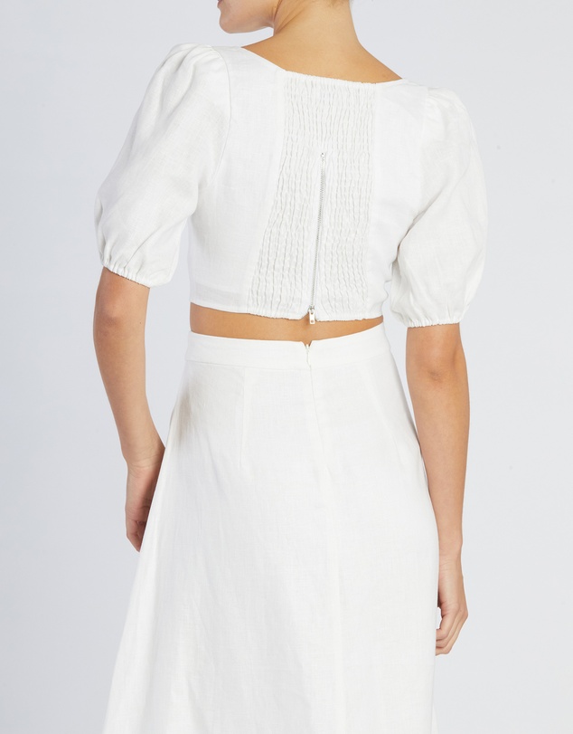Amelius - Violetta Linen Crop Top