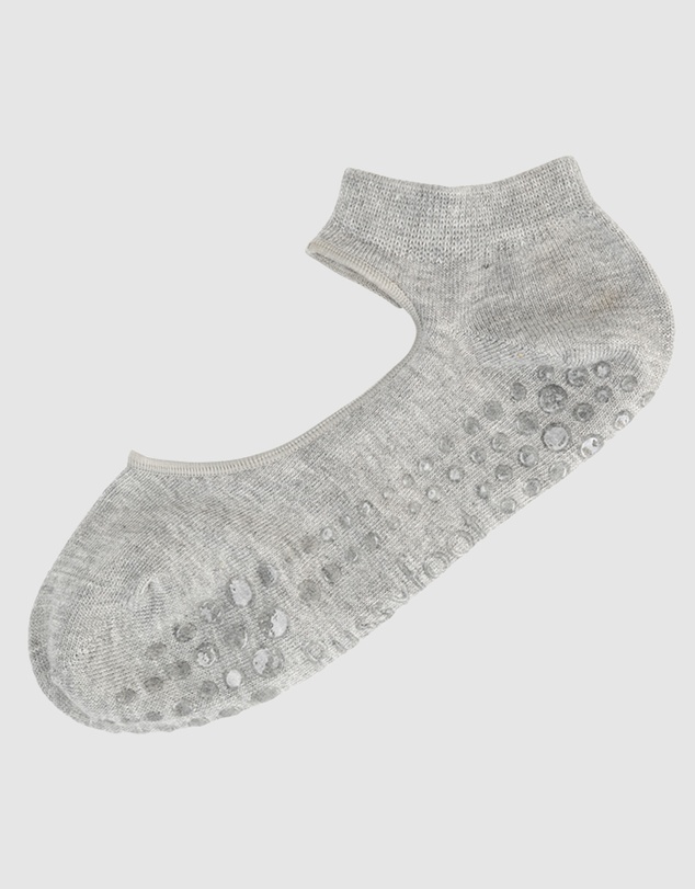 Pussyfoot - 3 Pack Bamboo Pilates Barre Yoga Grip Ankle Socks