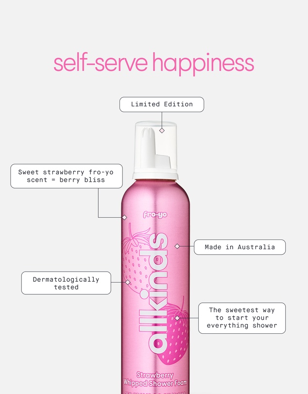 Allkinds - Strawberry Whipped Shower Foam