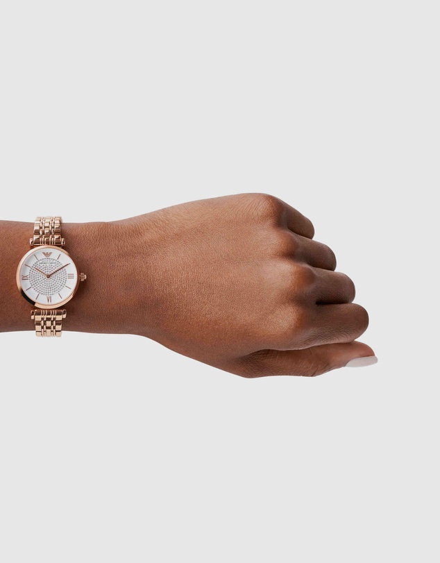 Emporio Armani - Rose Gold Tone Analogue Watch