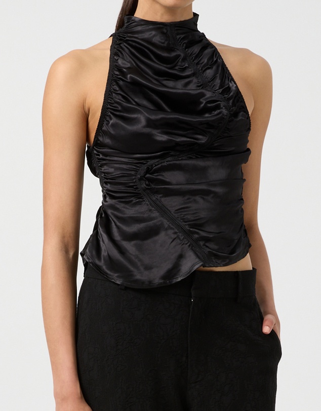 Third Form - Elemental Ruched Top | Black