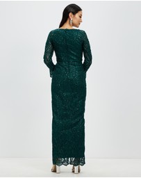 Pink Ruby - Amorata Split Hem Maxi Dress