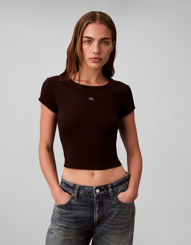 Calvin Klein Jeans - Woven Monogram Logo Slim T-Shirt