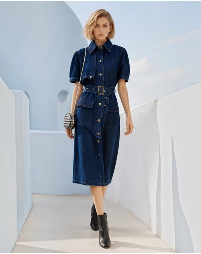 Mossée - Vega Denim Midi Dress