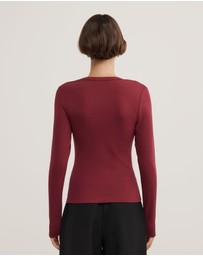 Witchery - V-neck Long Sleeve Top