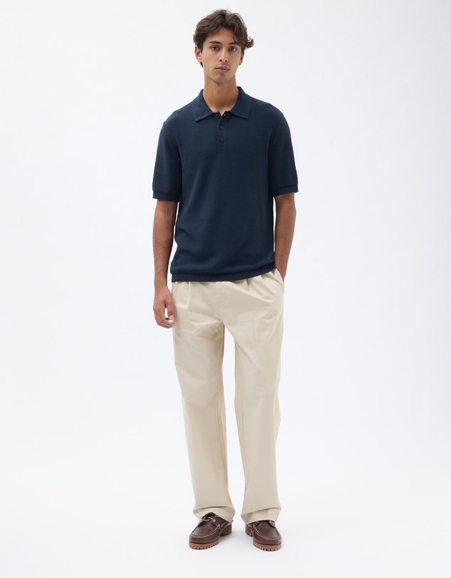 AERE - Organic Cotton Short Sleeve Polo