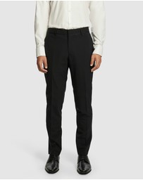 yd. - Seville Slim Tuxedo Wool Blend Dress Pant