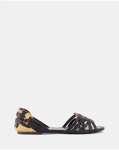 Just Because - Kairo Leather Flat Sandals