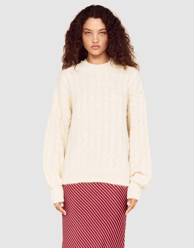 MINKPINK - Elika Cable Knit Jumper