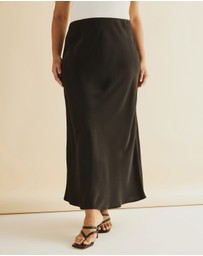 Atmos&Here Curvy - Nya Slip Maxi Skirt