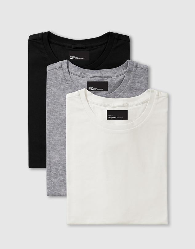 Wayver - The Essential Crew Tee 3-Pack