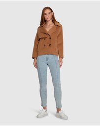 Belle & Bloom - I'm Yours Wool Blend Peacoat