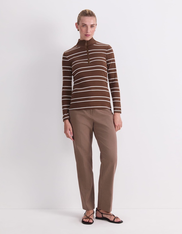 Sportscraft - Lucy Zip Funnel Neck Top