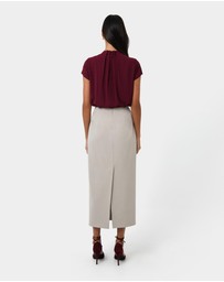 Forcast - Milla Column Midi Skirt