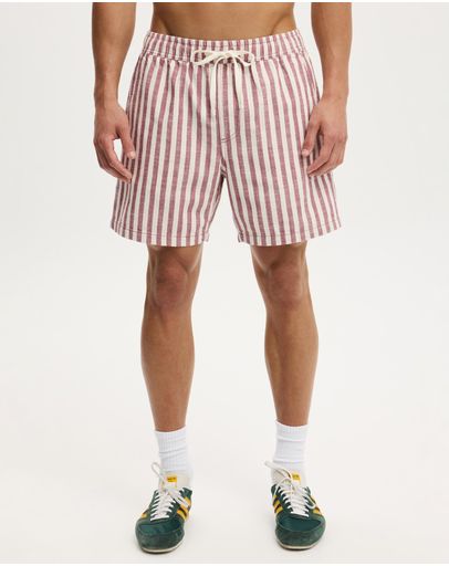 Burgundy Pink Stripes