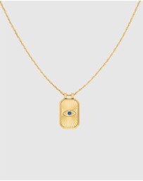 Rosefield - Evil Eye Amulet Gold-Tone Necklace