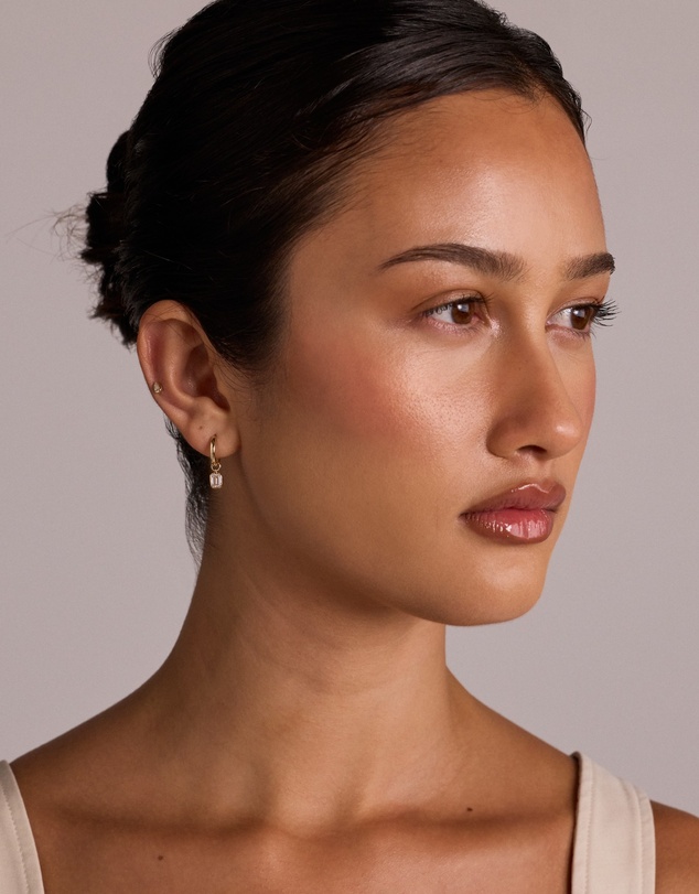 Michael Hill - Emerald-Cut Laboratory-Grown Diamond Single Earring Charm with 0.30 Carat TW in 10kt Yellow Gold