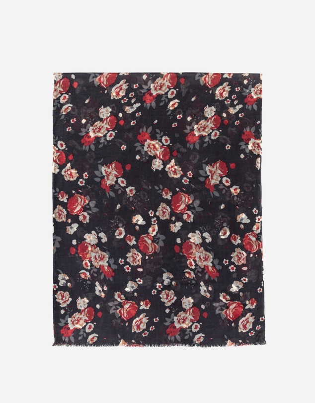Ozwear Connection Uggs - 100% Australian Wool Print Scarf Black Floral