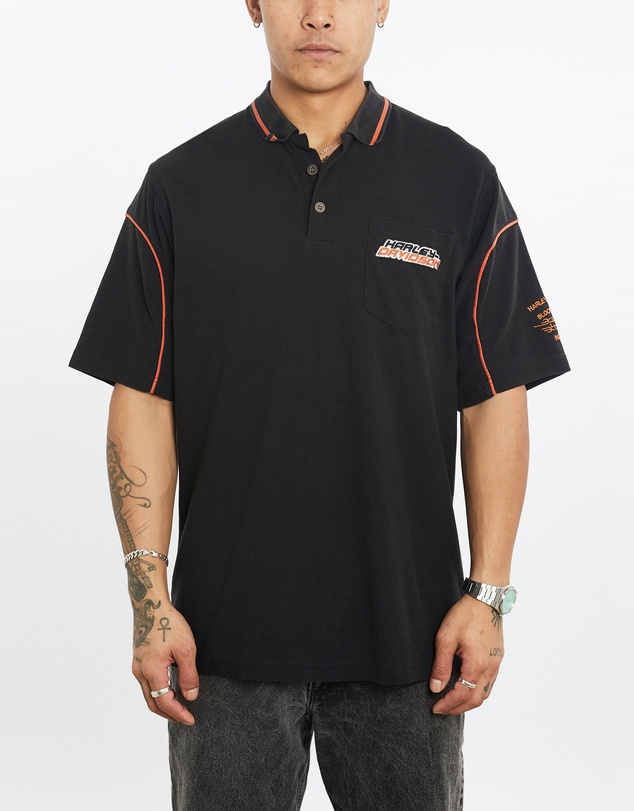 Vintage by The Real Deal - Pre Loved - Vintage Harley Davidson Polo Shirt