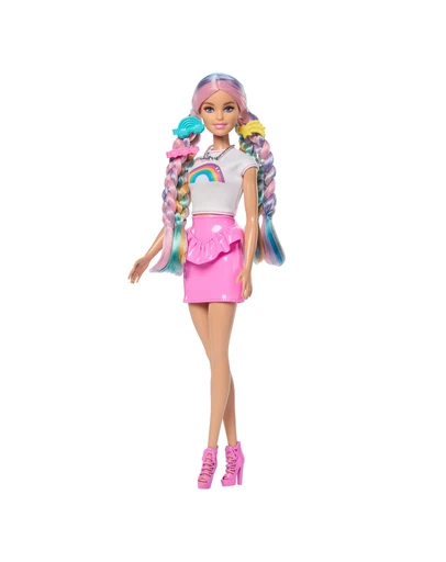 Barbie - NEW Rainbow Sparkle Hair Play 1