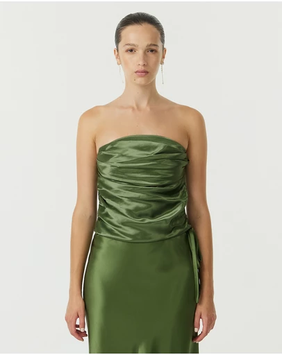 Third Form - Satin Drape Bustier