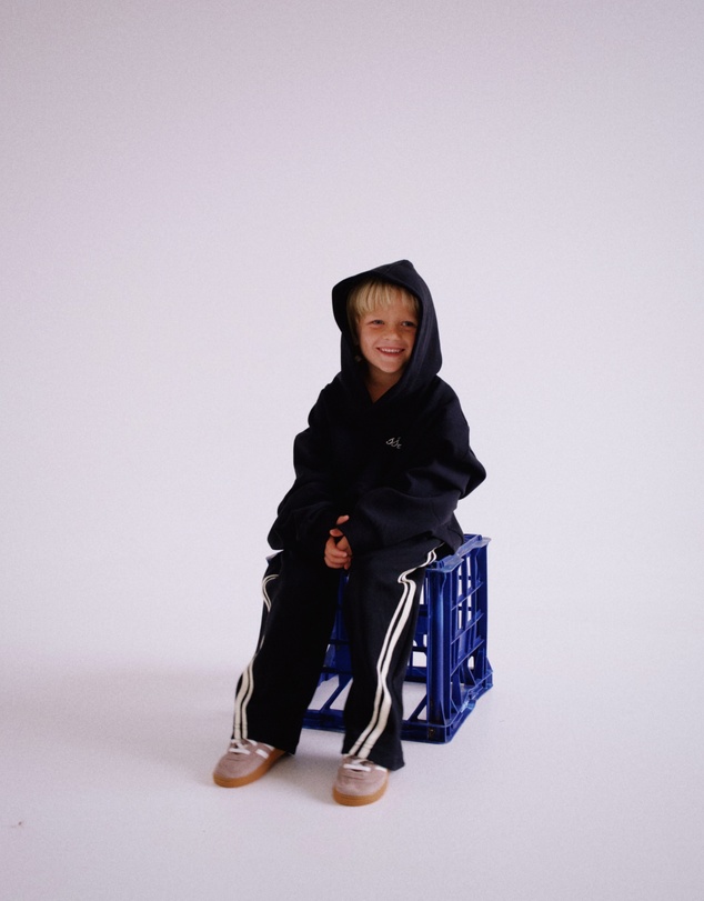 SSAINT - Kids Logo Hoodie Black & Butter