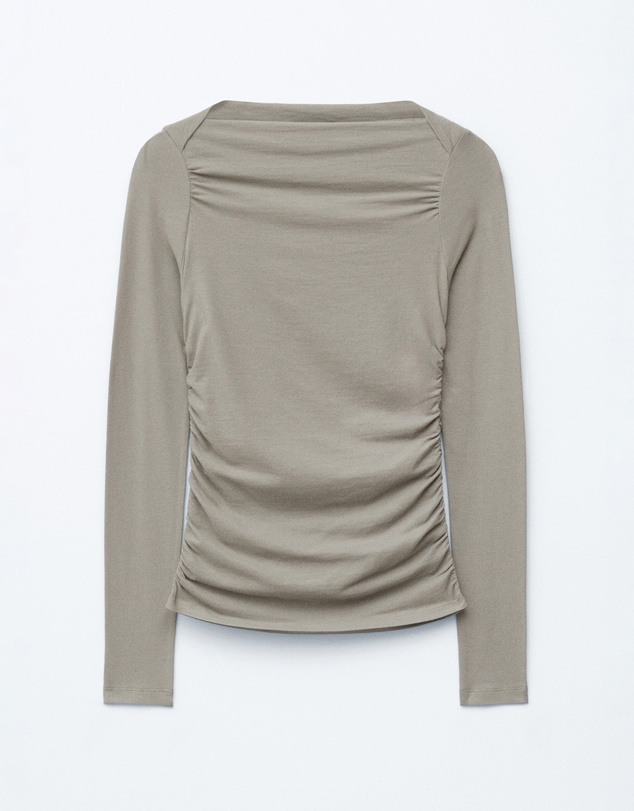 & Other Stories - Ruched Boatneck Top