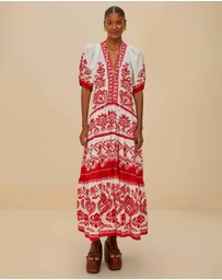 Farm Rio - Boho Garden Midi Dress