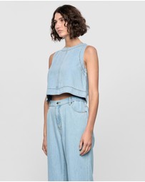 Staple the Label - Amelia Chambray Top