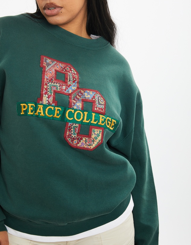 Vintage by The Real Deal - Pre Loved - 90s Peace College Sweatshirt