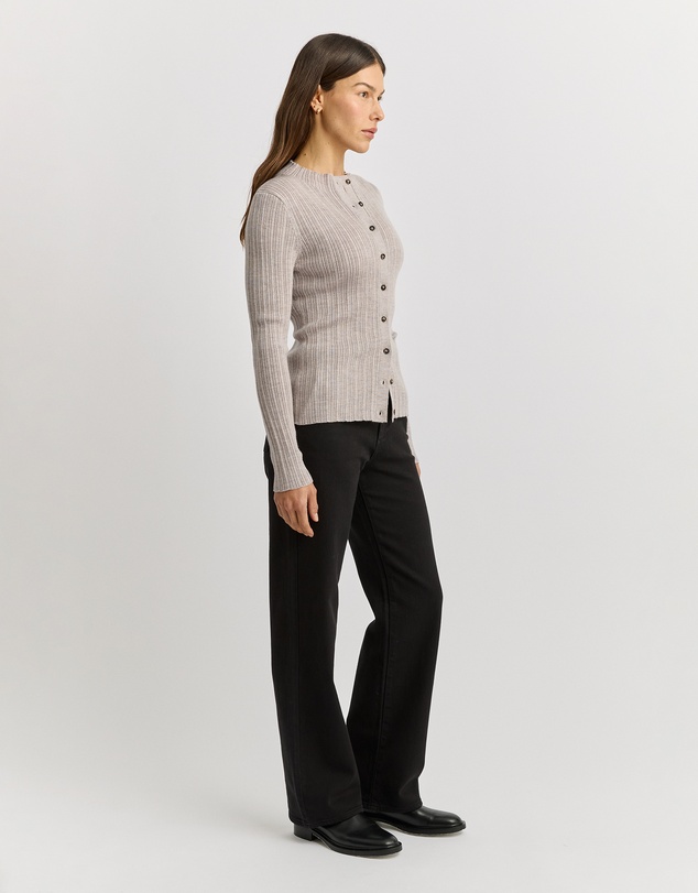 Toorallie - Variegated Rib Cardigan