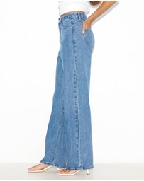 Dazie - Paris High Waisted Straight Leg Denim Jeans