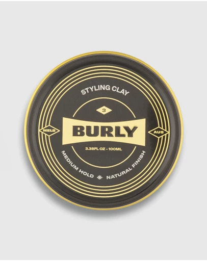 BURLY - Styling Clay - Medium Hold - Matte Finish - Australian Made