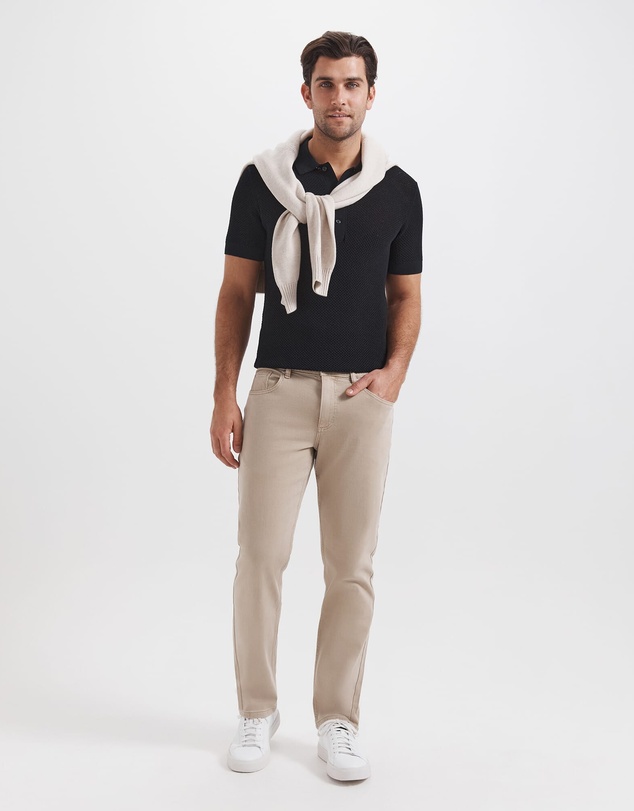 SABA - Dario Crochet Knit Polo
