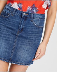 White By FTL - Austin Denim Skirt
