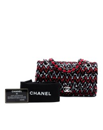 Pre-Loved by Azura Reborn - Pre-Loved Medium Classic Sequined Tweed Double Flap