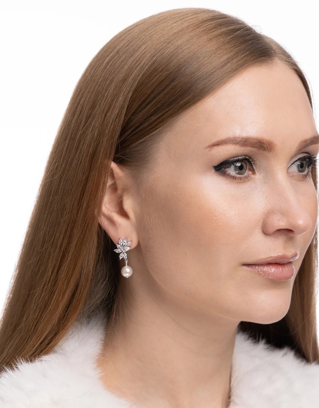 Stephanie Browne - Twilight Pearl Earrings