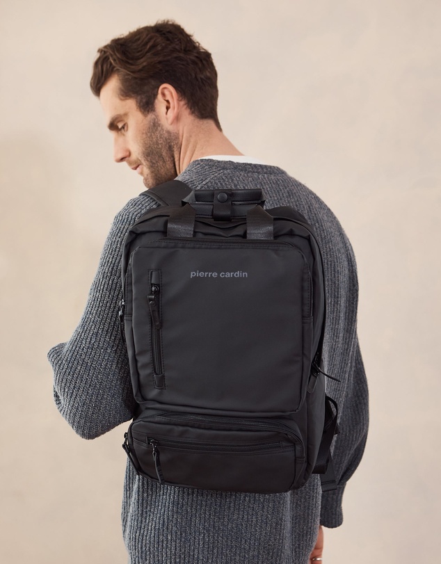 Pierre Cardin - Pierre Cardin Mens Nylon Computer/Business Backpack