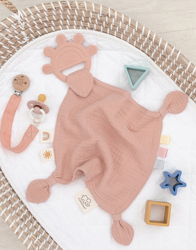 Playground - Silicone Comfort Teether - Rose