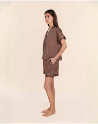 Gingerlilly - Ariana Double Piping Short Set