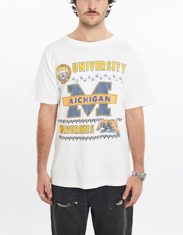 Vintage by The Real Deal - Pre Loved - Vintage 90s NCAA Michigan Wolverines Tee