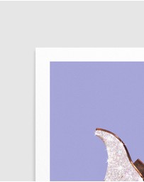 Olive et Oriel - These Boots - Glitter Very Peri Periwinkle by Vertigo Artography Art Print
