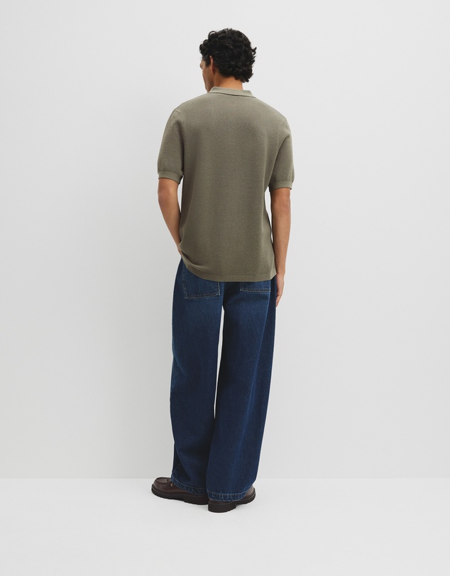 Country Road - Short Sleeve Good Earth Cotton Pique Knit Polo