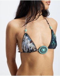 Jaded London - Picot Trim Triangle Bikini Top