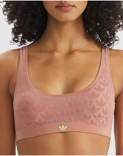 adidas Originals - Microterrot Monogram Comfort Scoop Padded Bralette