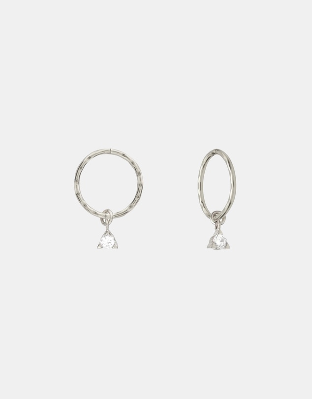 SAINT VALENTINE - Saint Mini Hoops - Silver - ICONIC EXCLUSIVE