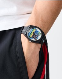 adidas Originals - Project Two Graphic38mm Black Resin Watch