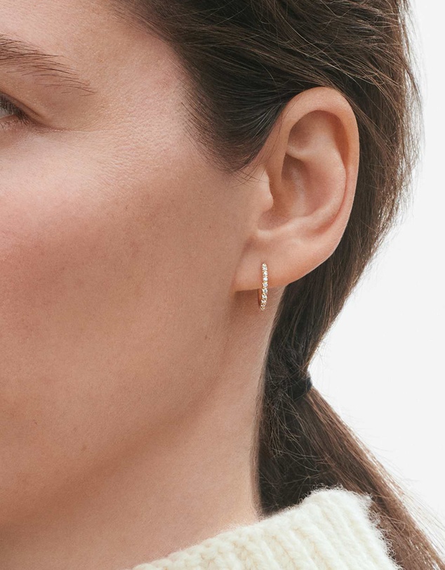 Georg Jensen - Signature Diamond Earhoop, Single