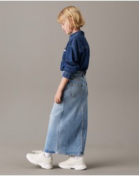 Calvin Klein Jeans - Girls Straight Denim Maxi Skirt
